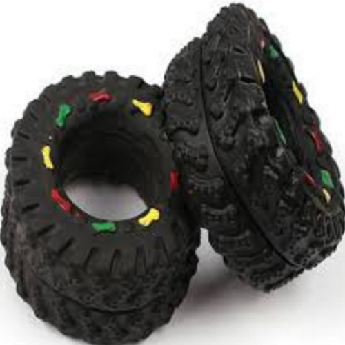 1PC Animal Sounds Tire Shape Pet Dog Toy