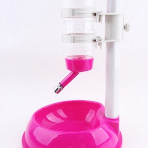 Food Stand Deluxe Feeder Dish Bowl Bottle Tongue licking Feeding - Pet Cat Dog Water Drinker Dispense